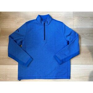 Callaway Long Sleeve Hexagon Fleece Base Layer Sweater Men's Sweaters XL Blue